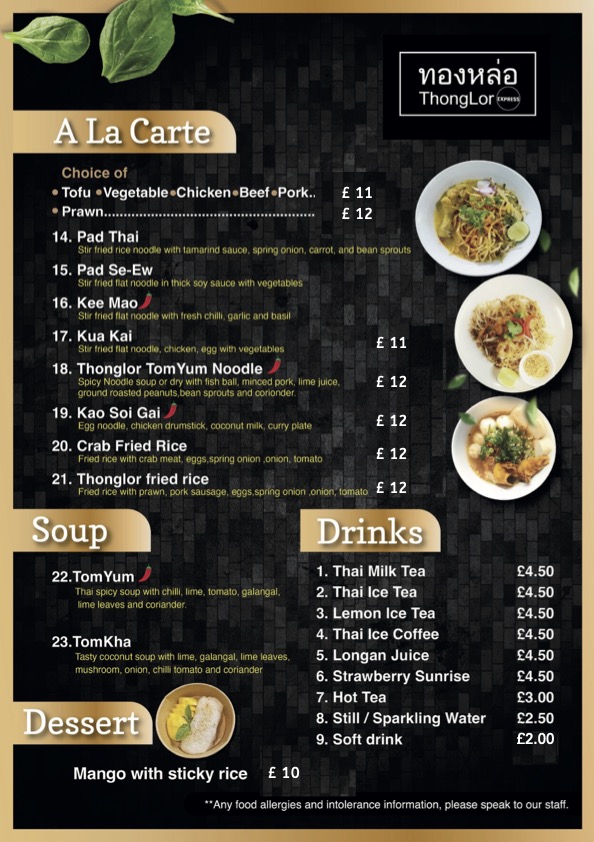 Menu Thonglor Express-2