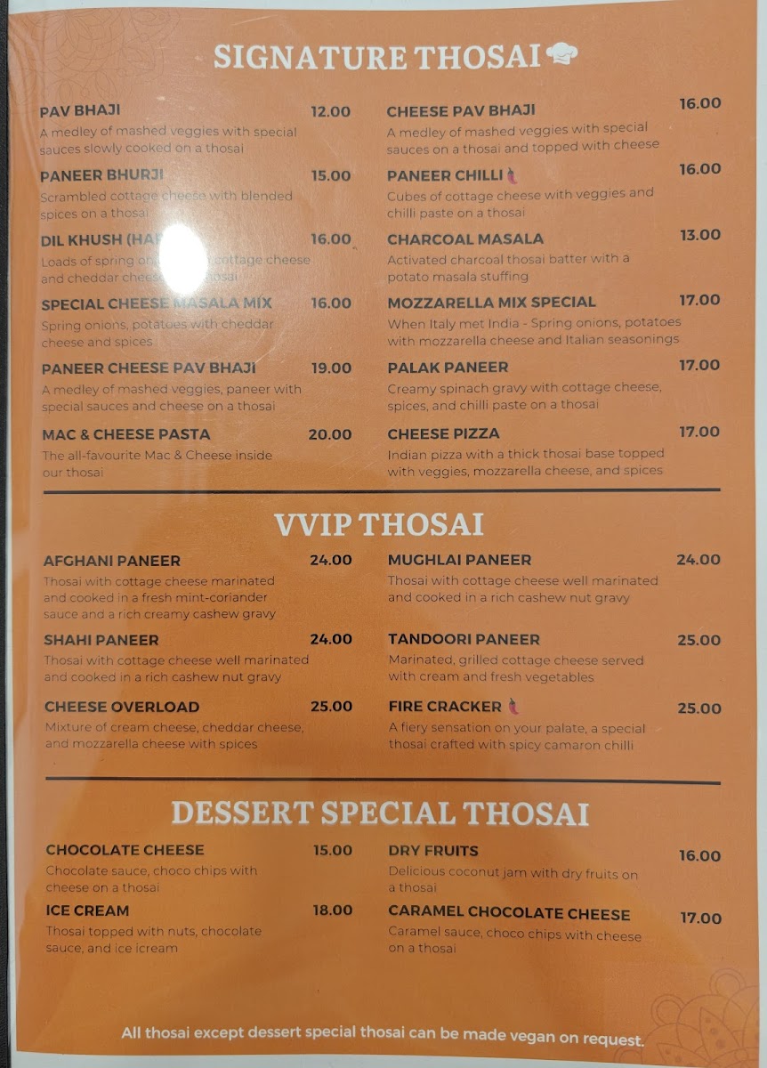 Menu Thosai Cafe-10