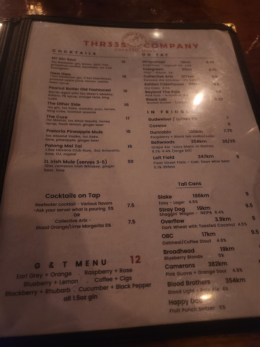 Thr33's Co Snack Bar Menu-4