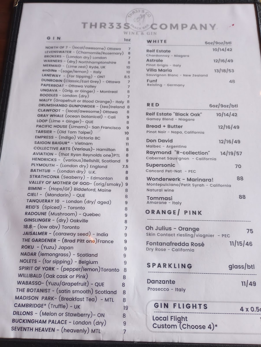 Thr33's Co Snack Bar Menu-9