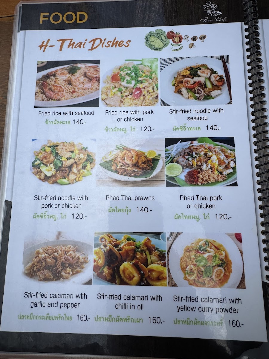 Menu Three Chefs Restaurant-1