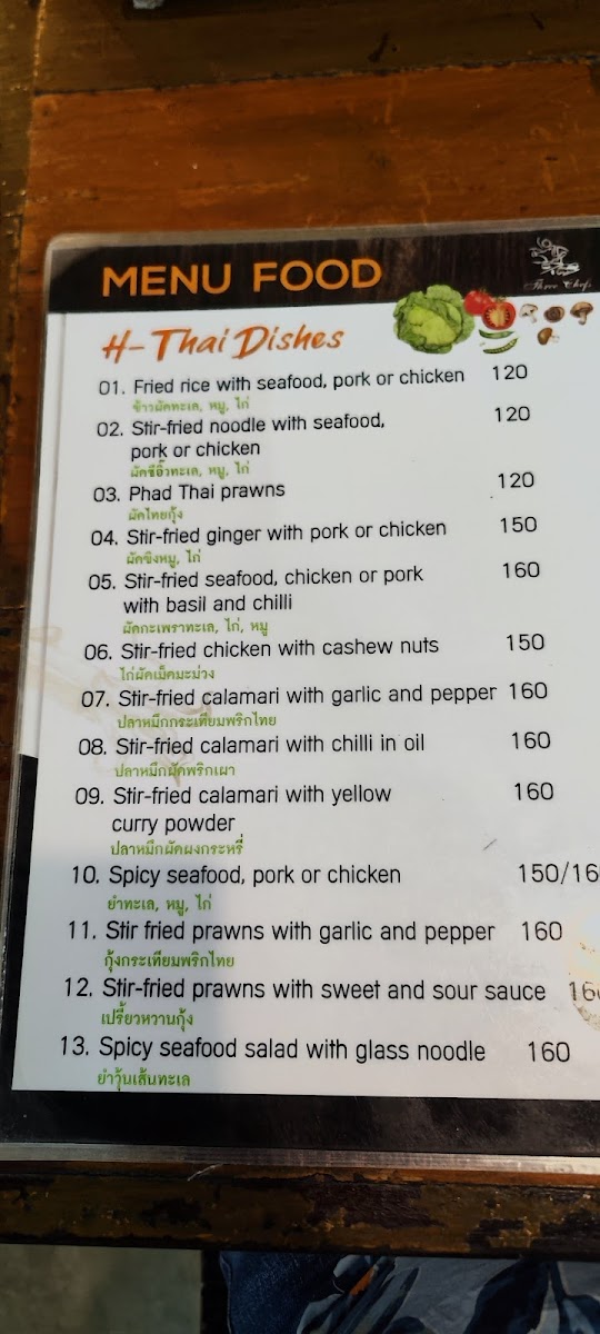 Menu Three Chefs Restaurant-8