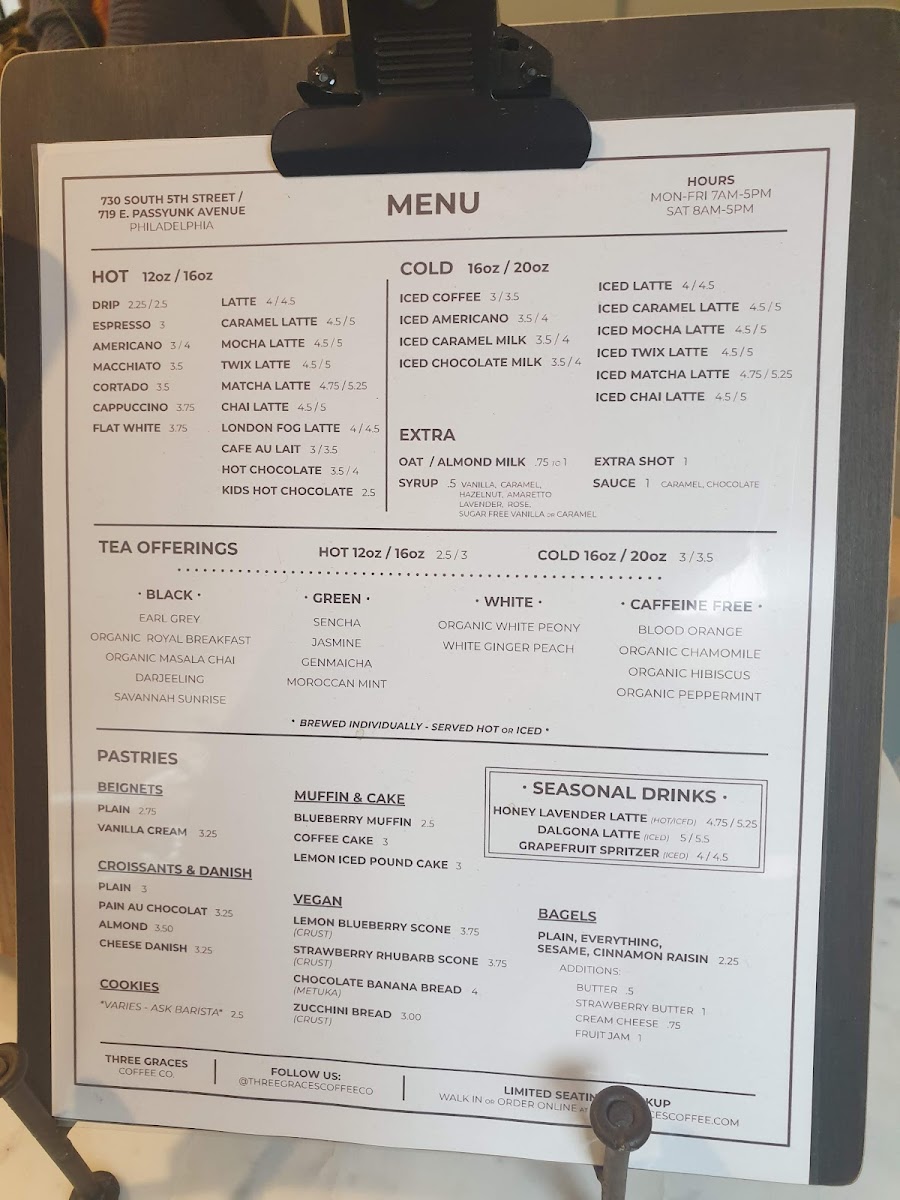 Menu Three Graces Coffee Co.-3