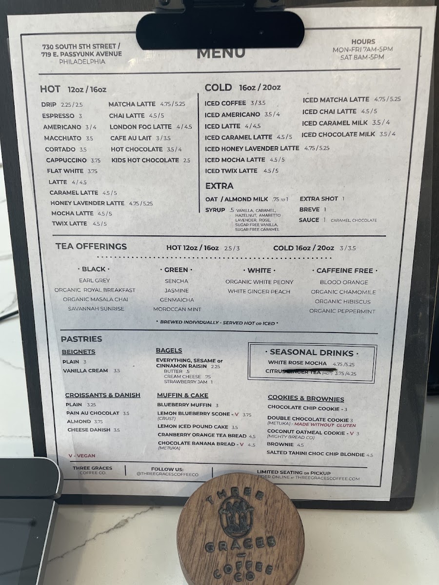 Menu Three Graces Coffee Co.-4