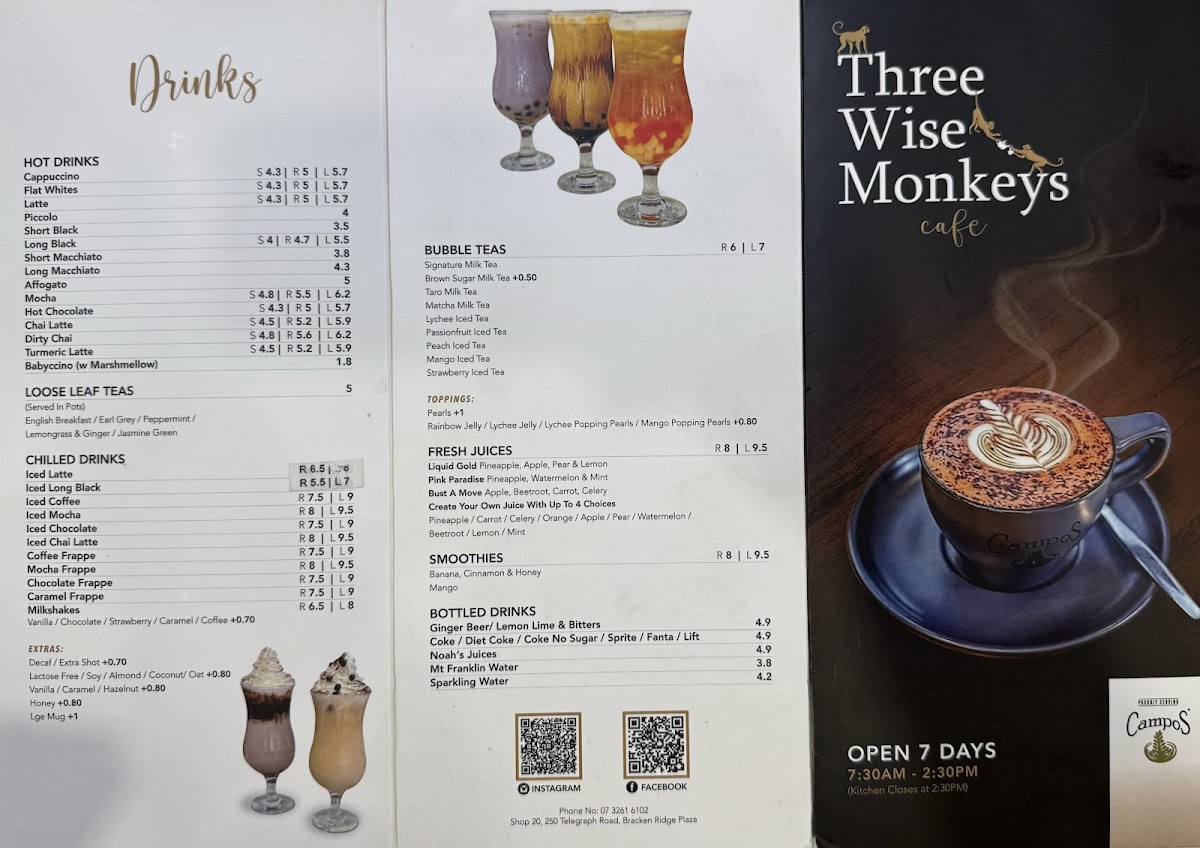 Menu Three Wise Monkeys Cafe-2