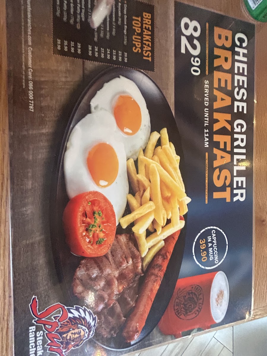 Menu Thunder Valley Spur-1
