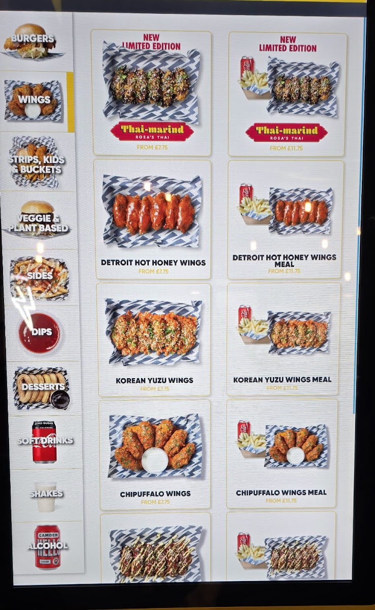 Menu Thunderbird Fried Chicken - Canary Wharf - Award Winning Chicken-1