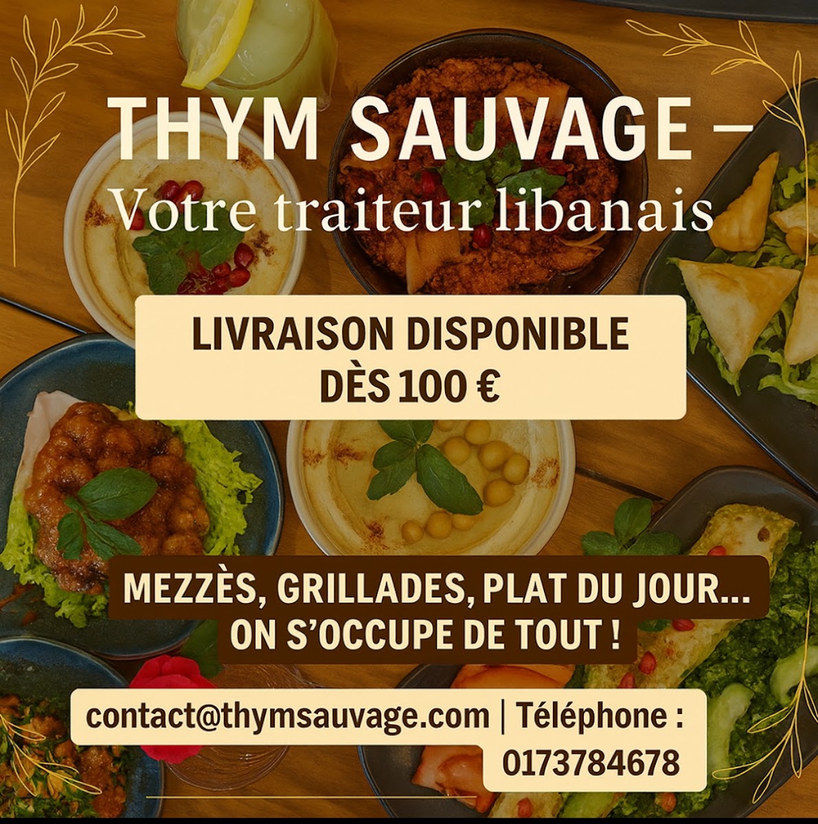 Menu Thym Sauvage Lebanese Food-7