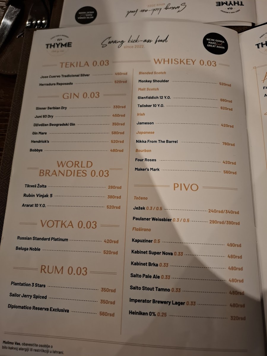 Menu Thyme - Streetfood & Breakfast-9