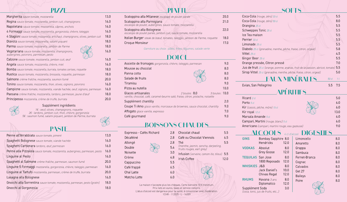 Menu Ti Amo - Place D'italie-2