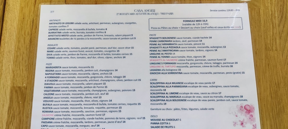 Menu Ti Amo - Place D'italie-6