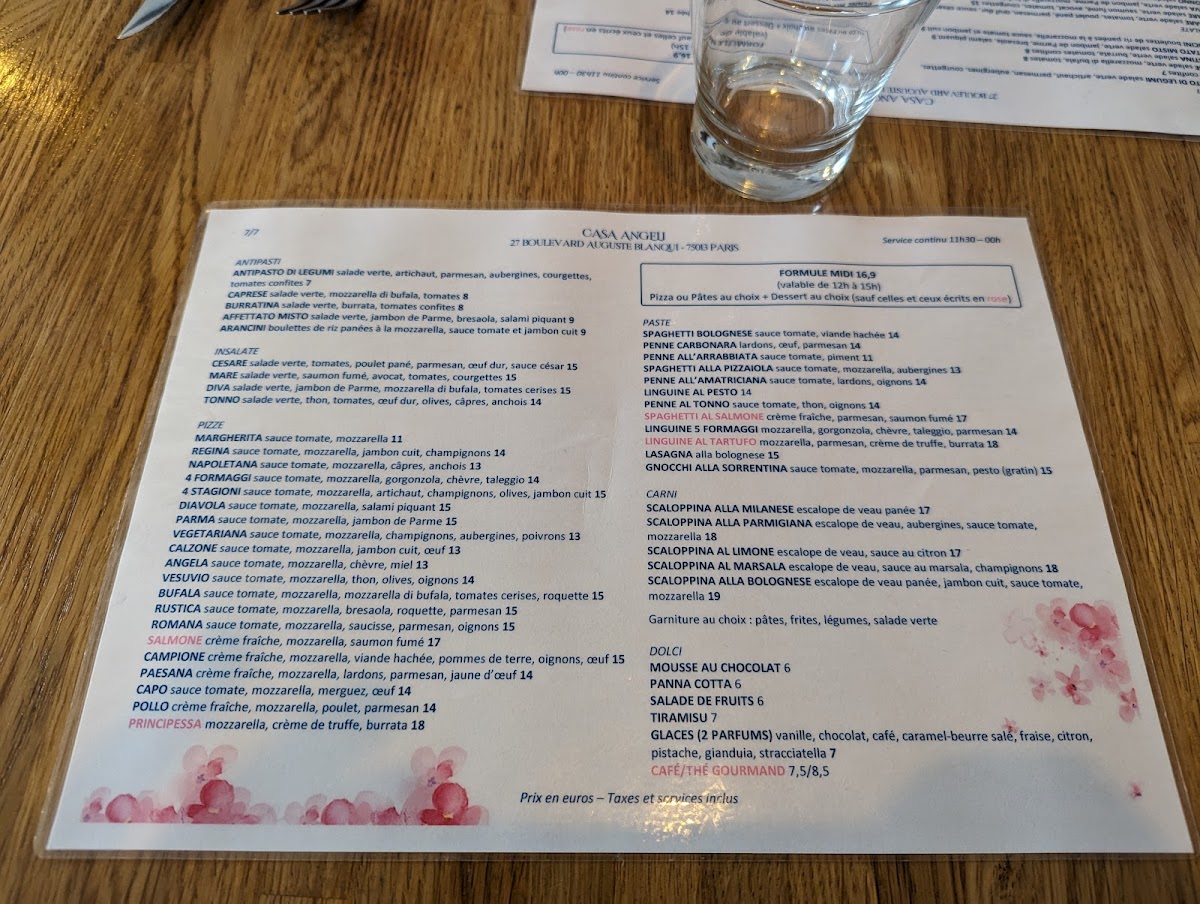 Menu Ti Amo - Place D'italie-7