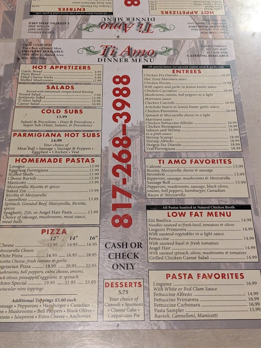 Menu Ti Amo-1