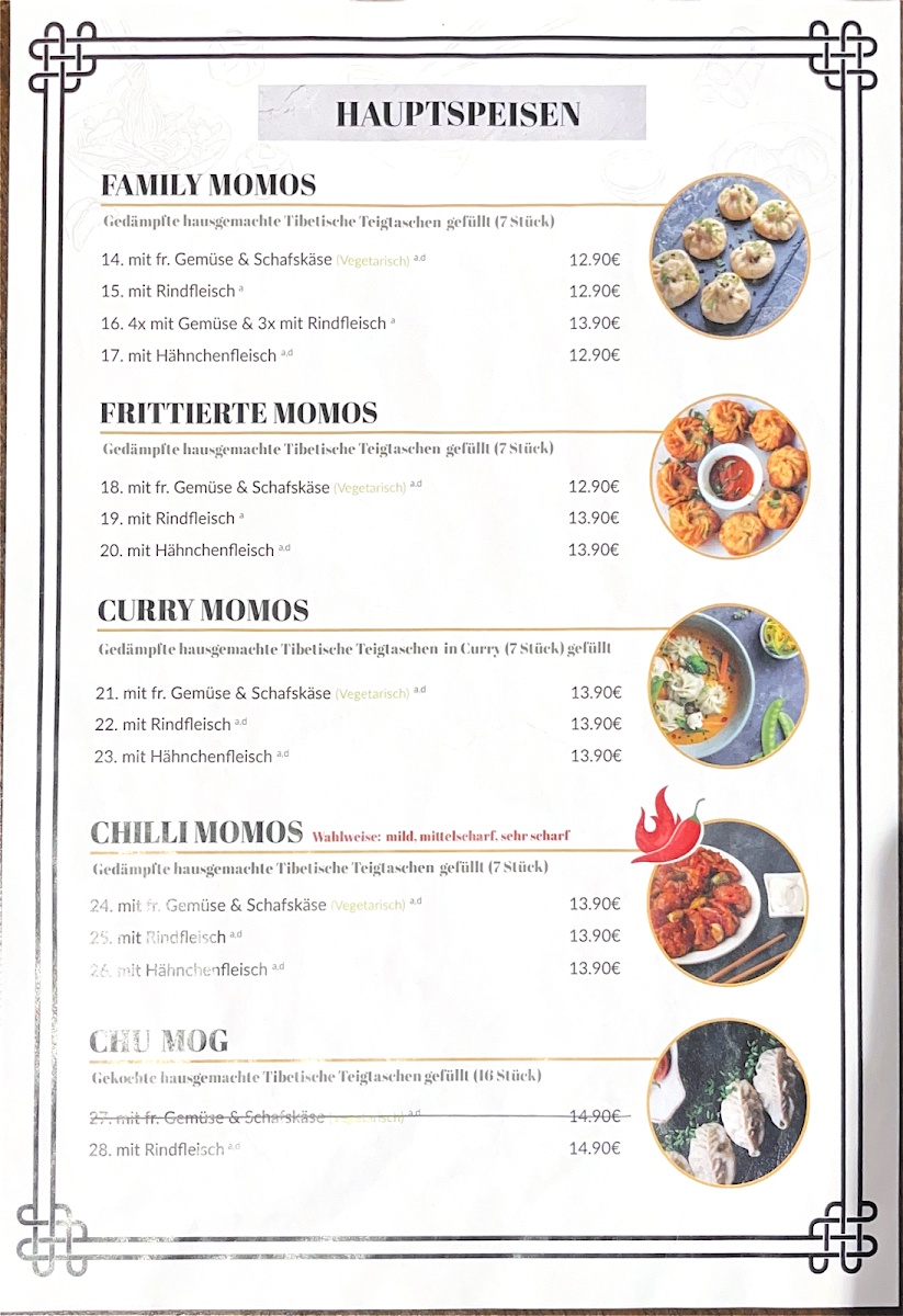Menu Tibet Family Bistro-1