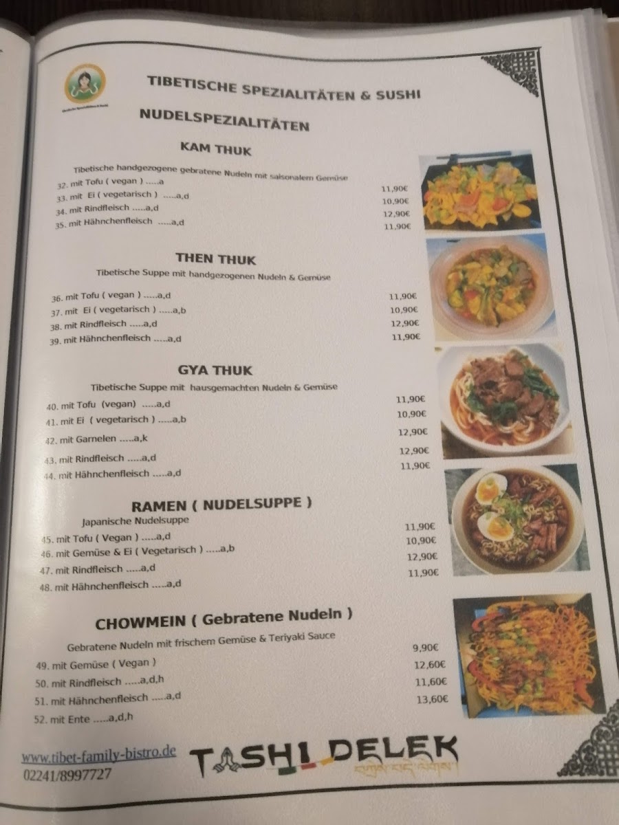 Menu Tibet Family Bistro-10