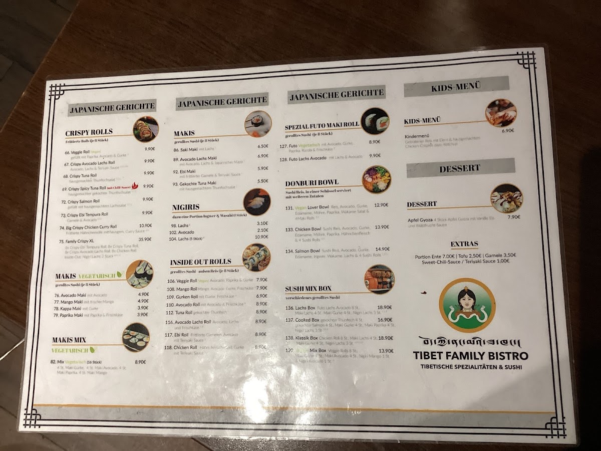 Menu Tibet Family Bistro-7