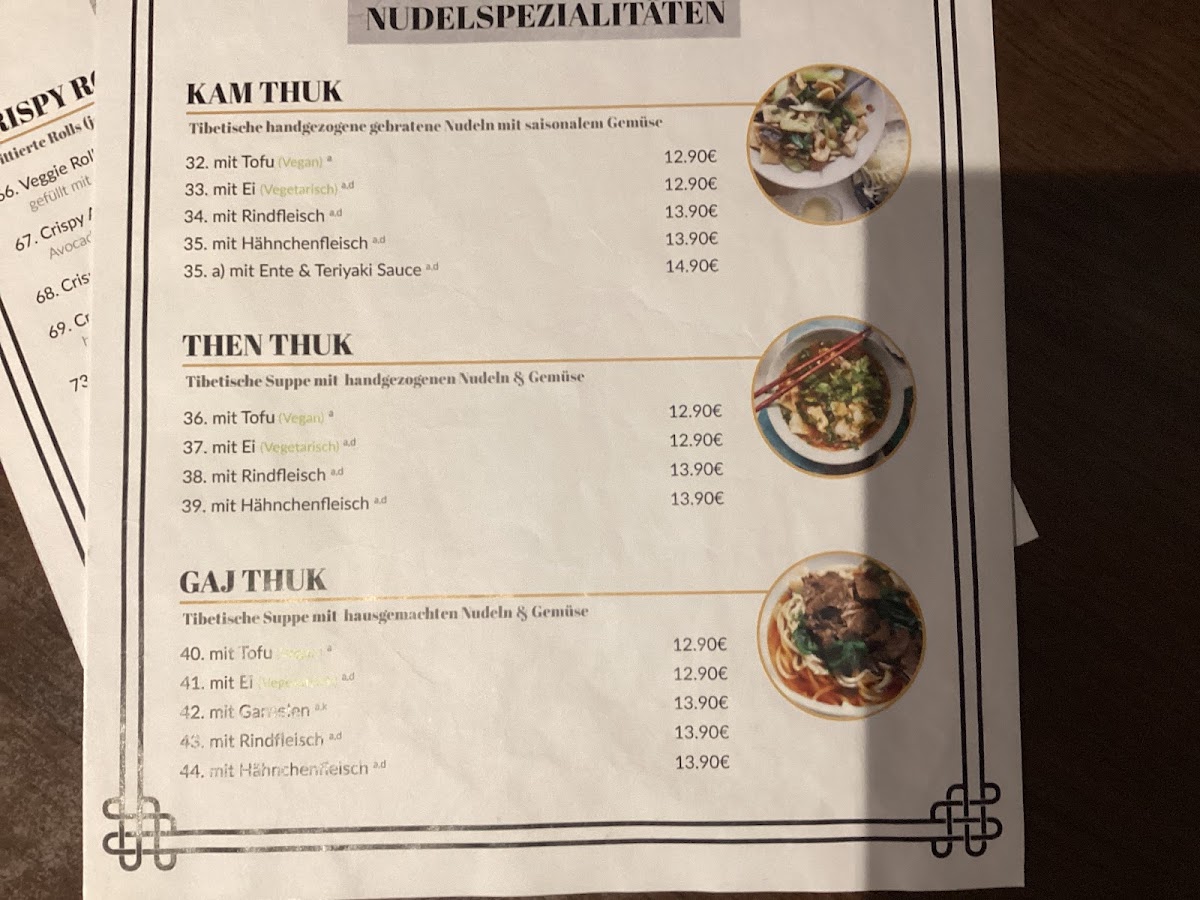 Menu Tibet Family Bistro-8