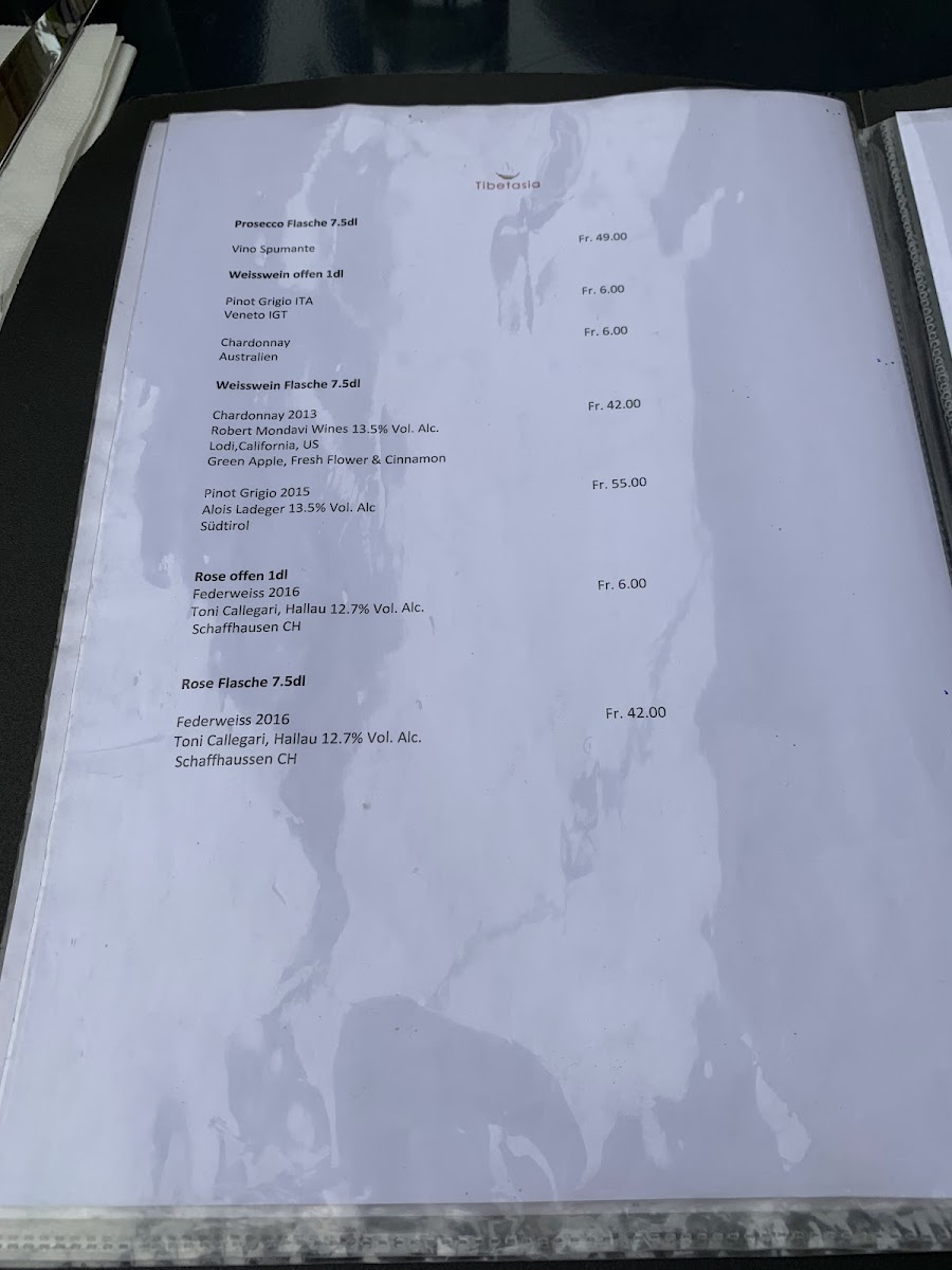 Menu Tibetasia-7
