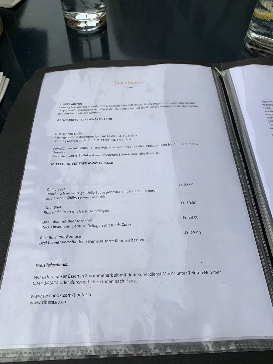 Menu Tibetasia-8