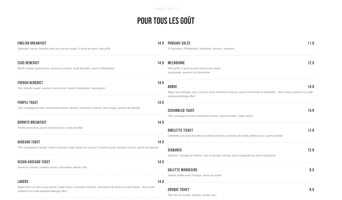 Menu Ticket Brunchouse - Brunch, Lunch & More In Saint Raphaël-2