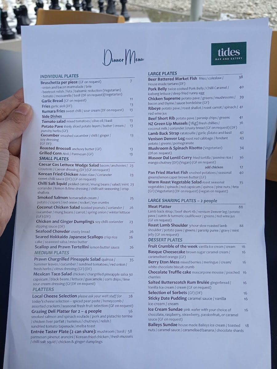 Menu Tides Bar & Eatery-5