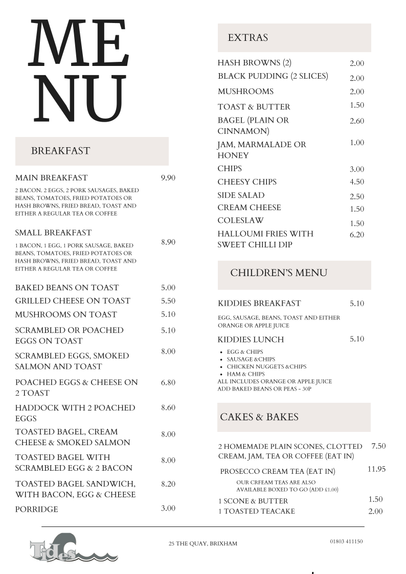 Menu Tides Cafe-2