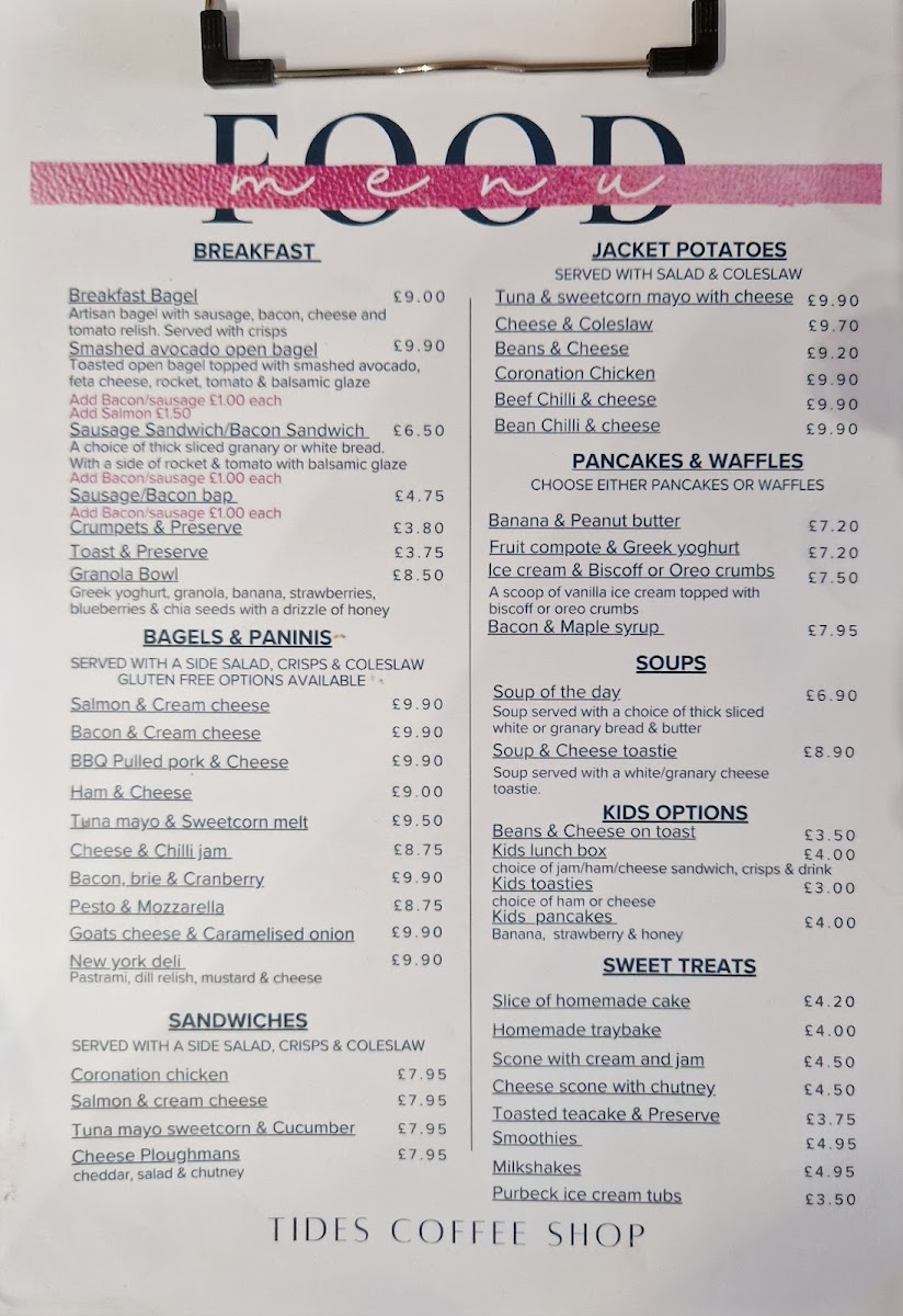 Menu Tides Coffee Shop-1