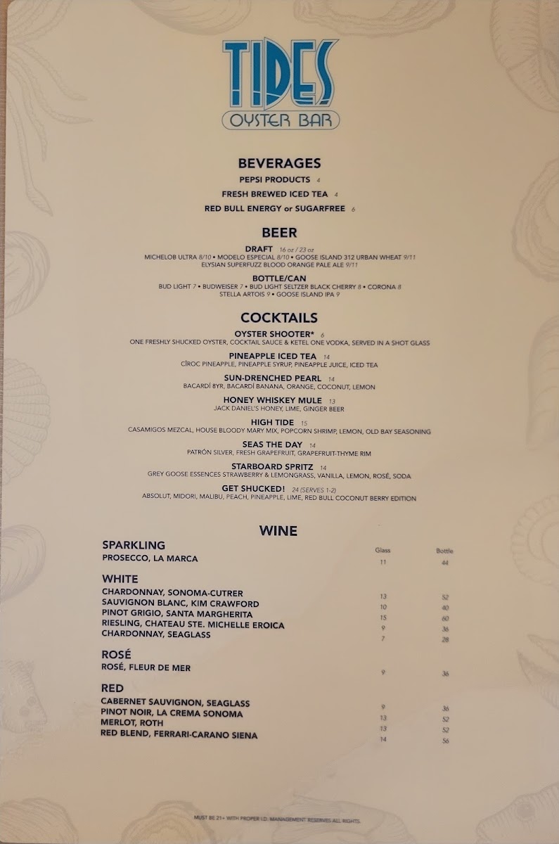 Menu Tides Oyster Bar-2