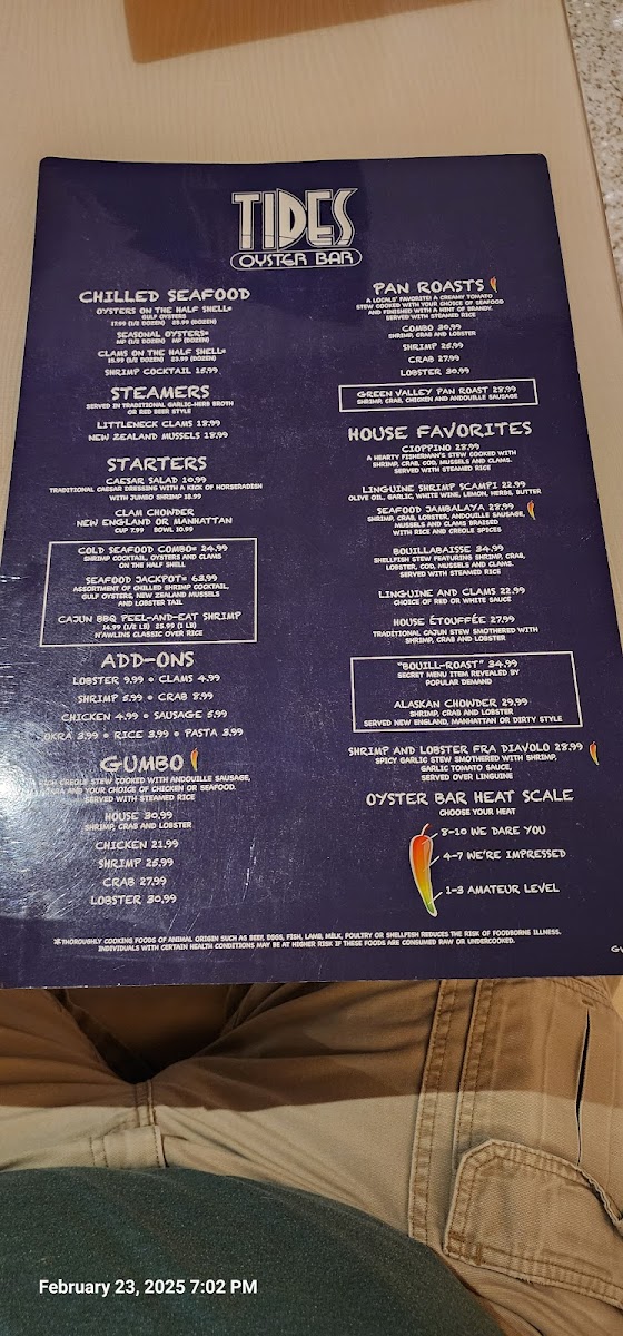 Menu Tides Oyster Bar-3