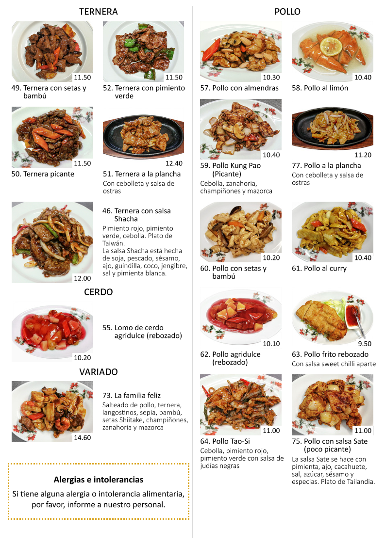 Menu Tien-Tsing Restaurante Chino-1