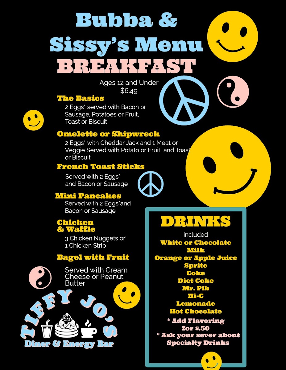 Menu Tiffy Jo’S Diner & Energy Bar-5