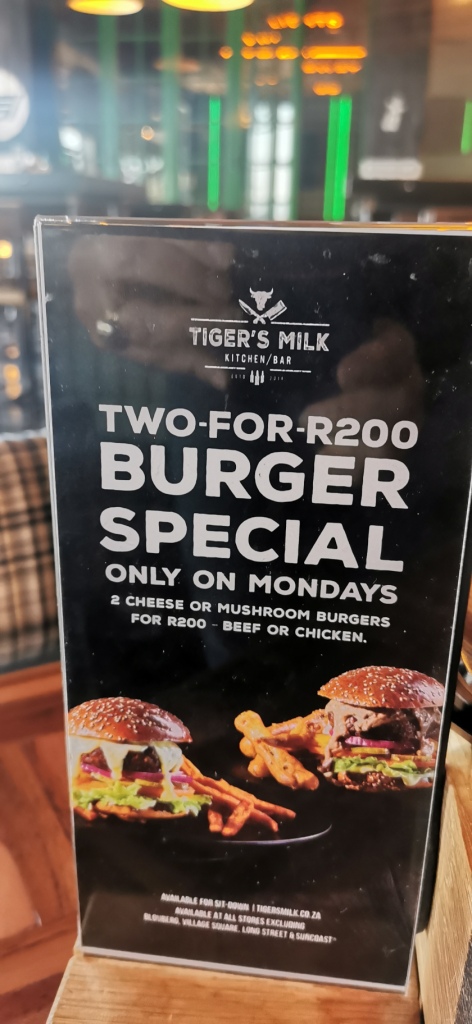 Menu Tiger's Milk Appleton's Village-7