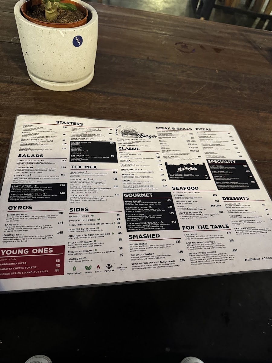 Menu Tiger's Milk Long Street-10