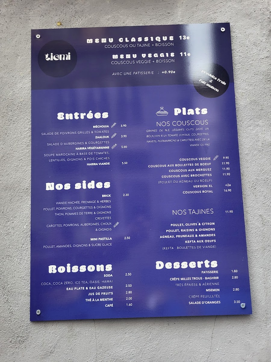 Menu Tigmi-9