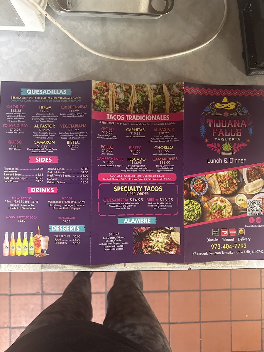 Menu Tijuana Falls Taqueria-3