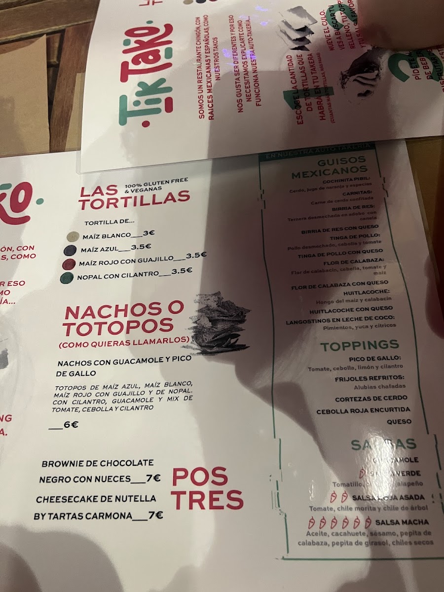 Menu Tik Tako-5