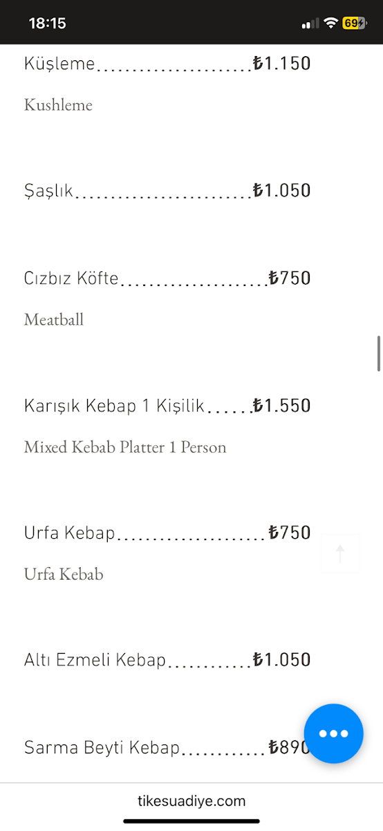 Menu Tike Suadiye Restorant-5