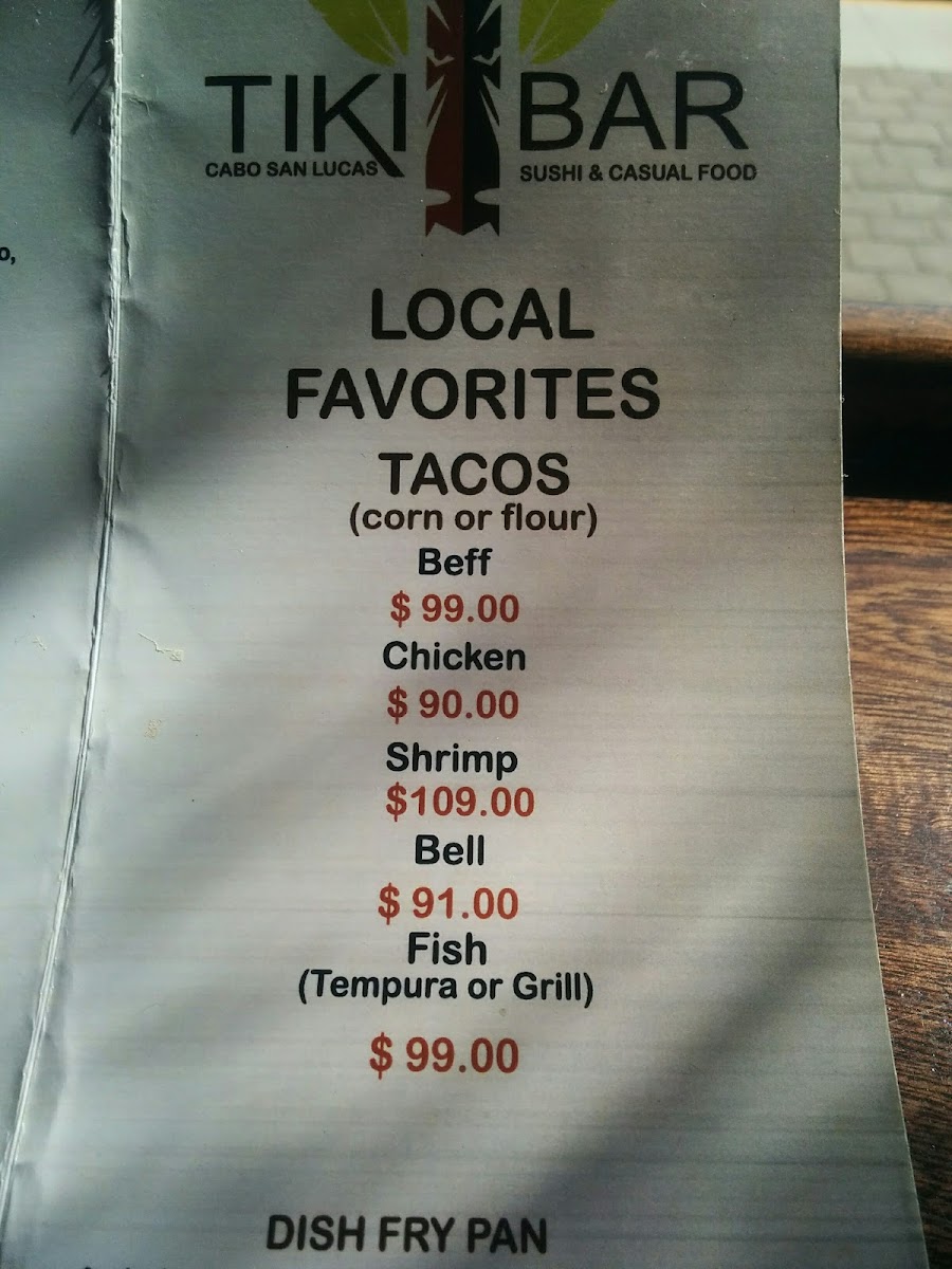Menu Tiki Bar-6