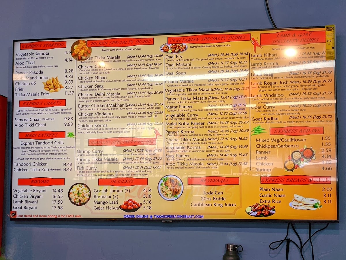 Menu Tikka Express Gainesville-3