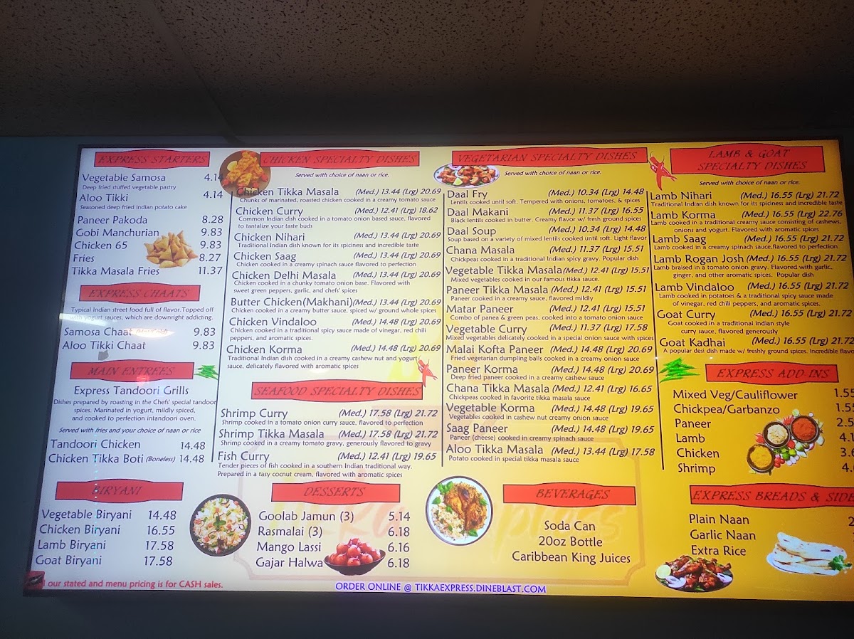 Menu Tikka Express Gainesville-4