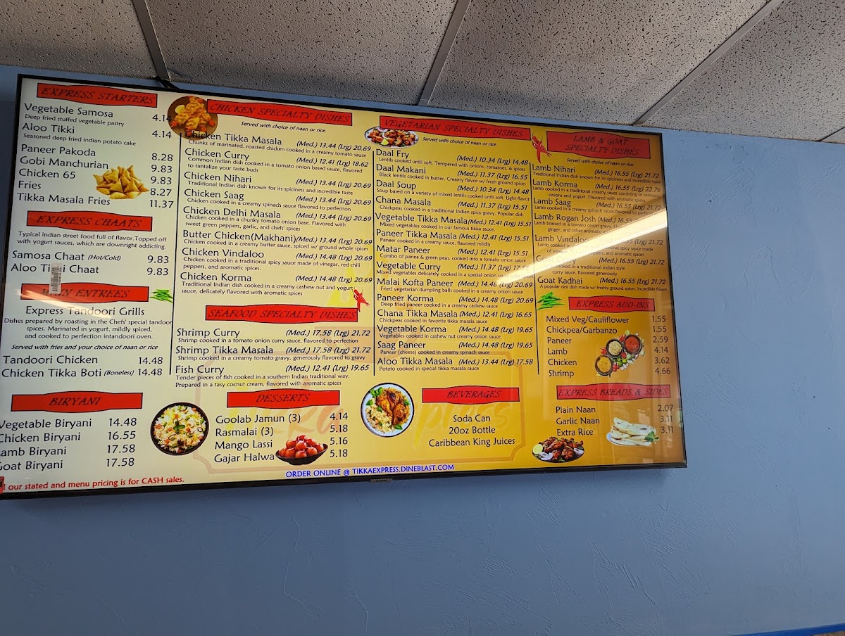 Menu Tikka Express Gainesville-7