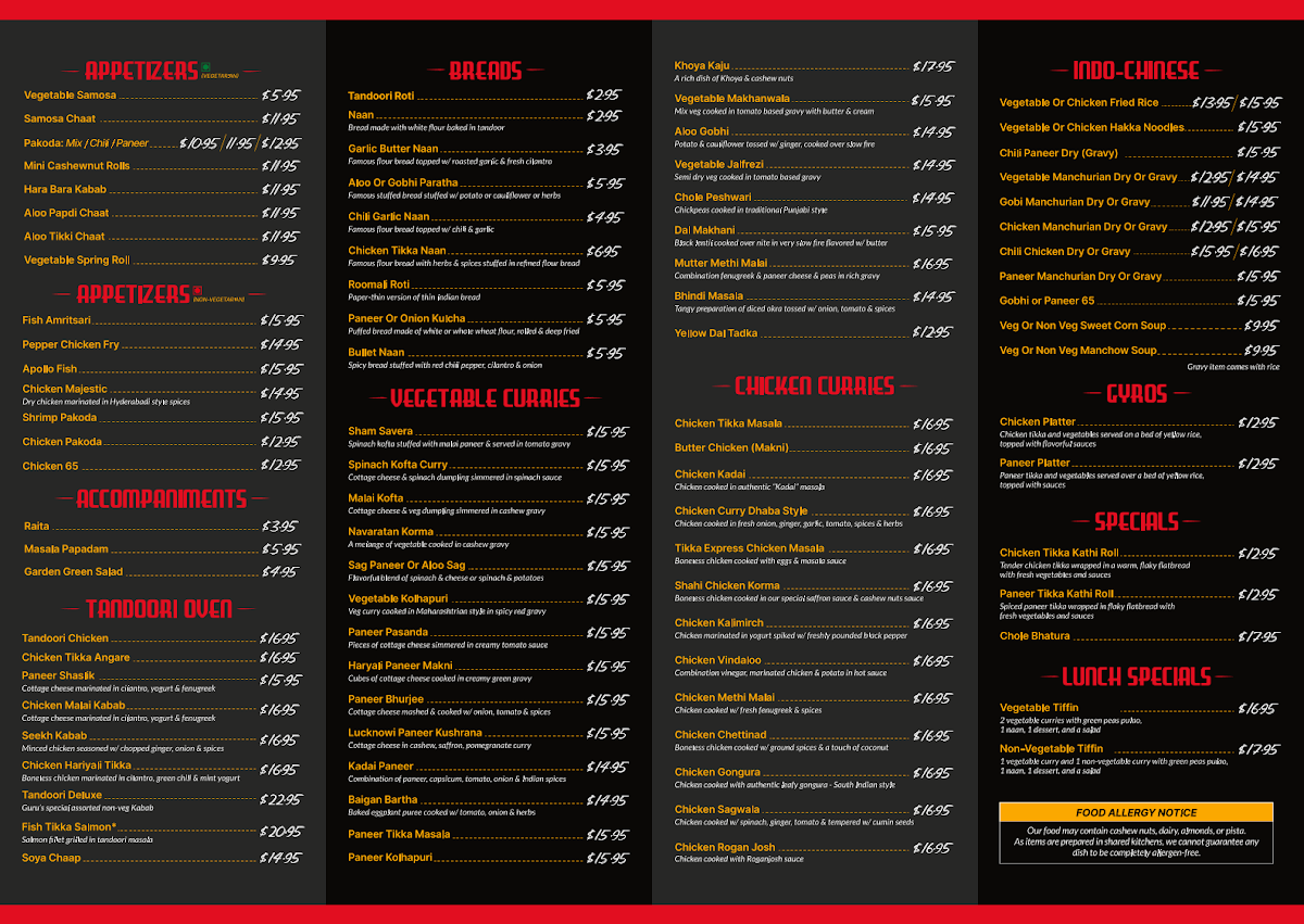 Menu Tikka Express-1