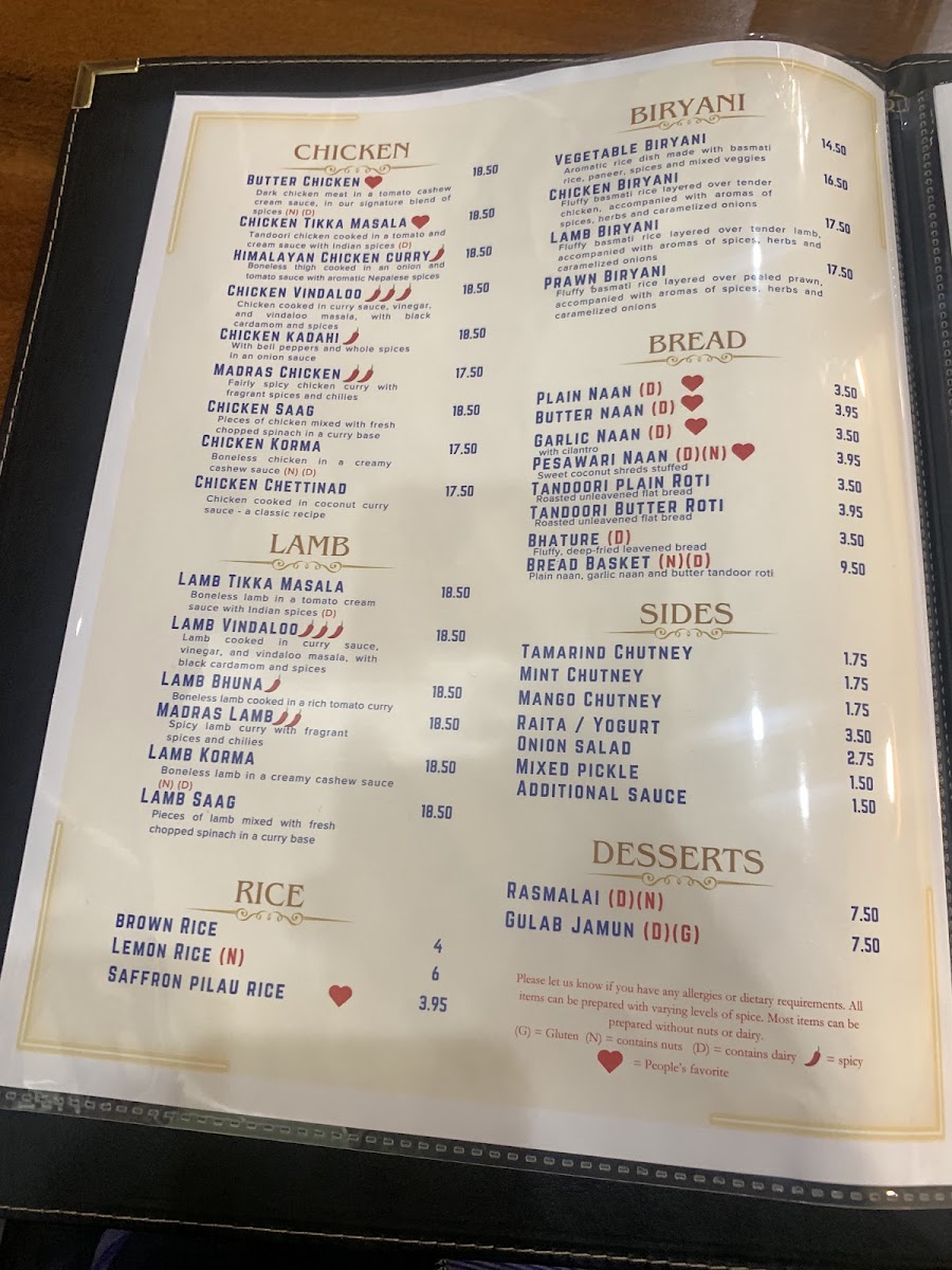 Menu Tilak Indian Cuisine-5
