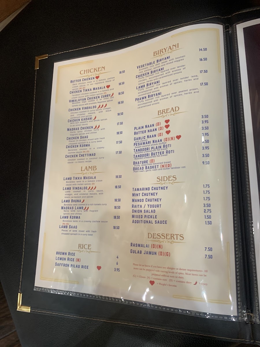 Menu Tilak Indian Cuisine-9