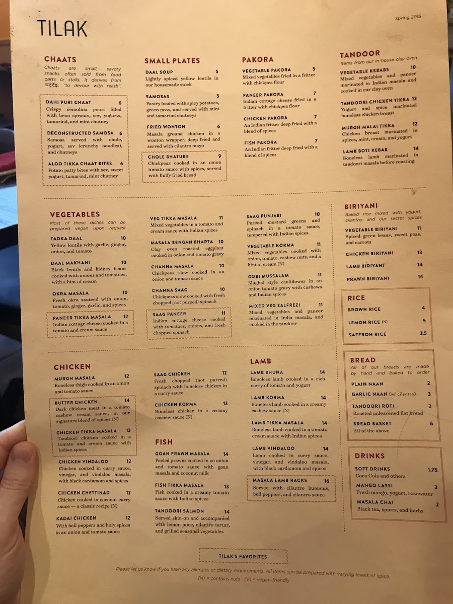 Menu Tilak San Francisco-6