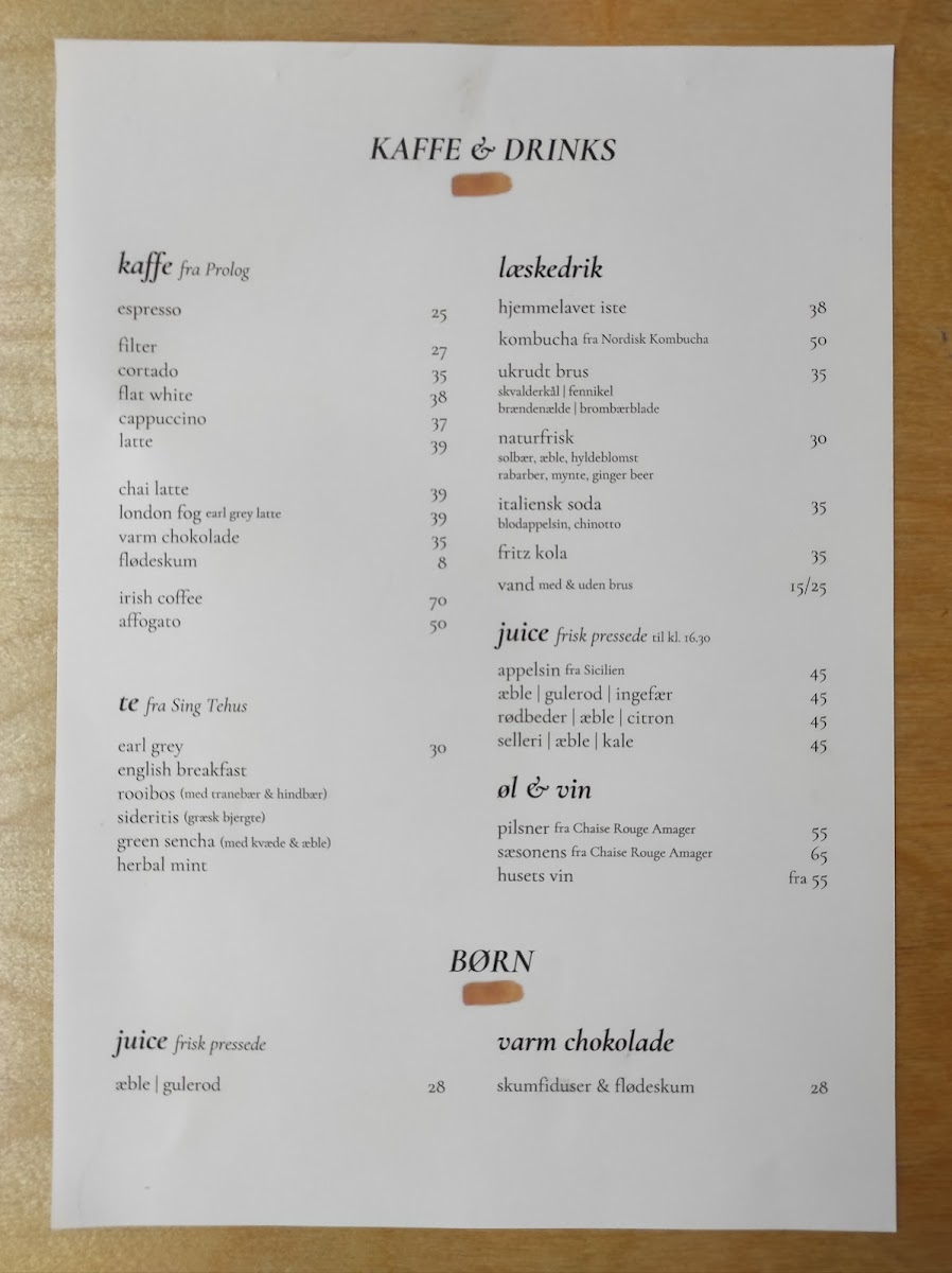 Menu Tilda Og Karl, Café Og Spisested-3