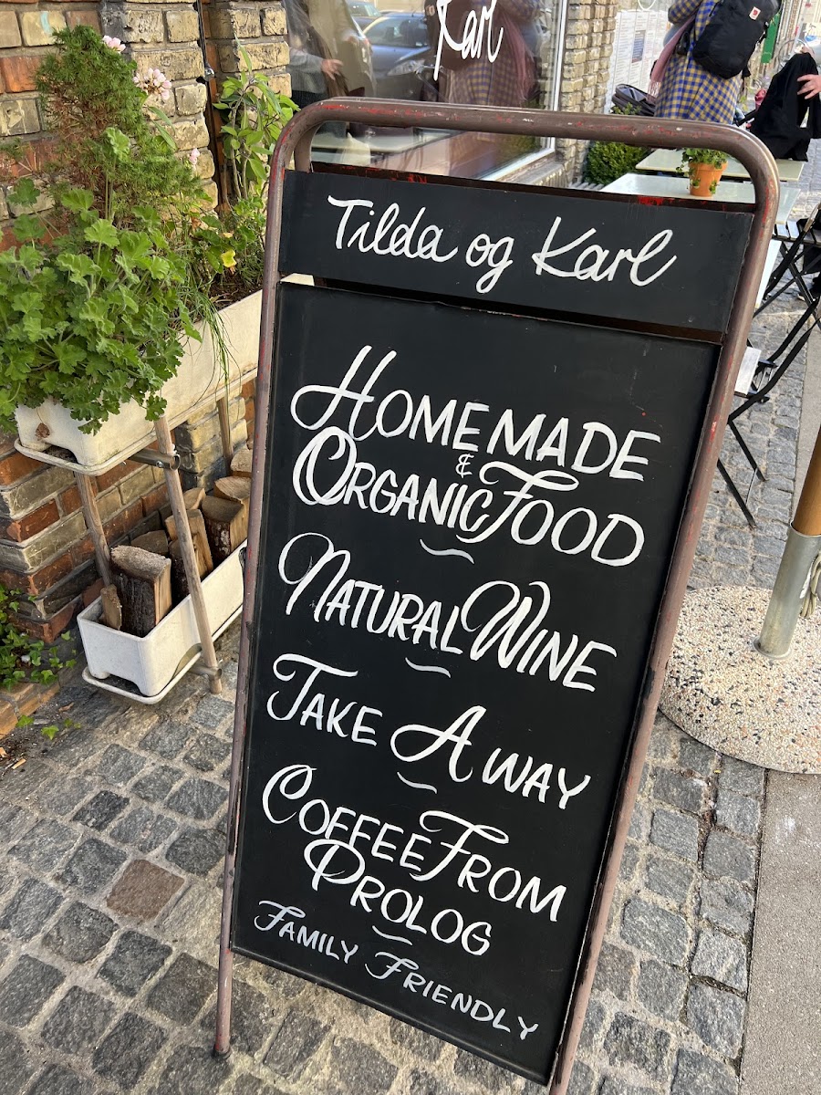 Menu Tilda Og Karl, Café Og Spisested-9