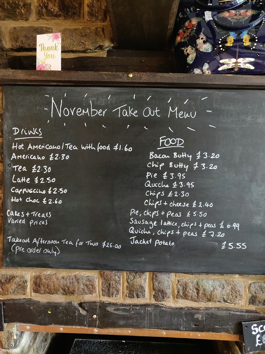 Menu Tillbridge Tastery Award Winning Cafe-1