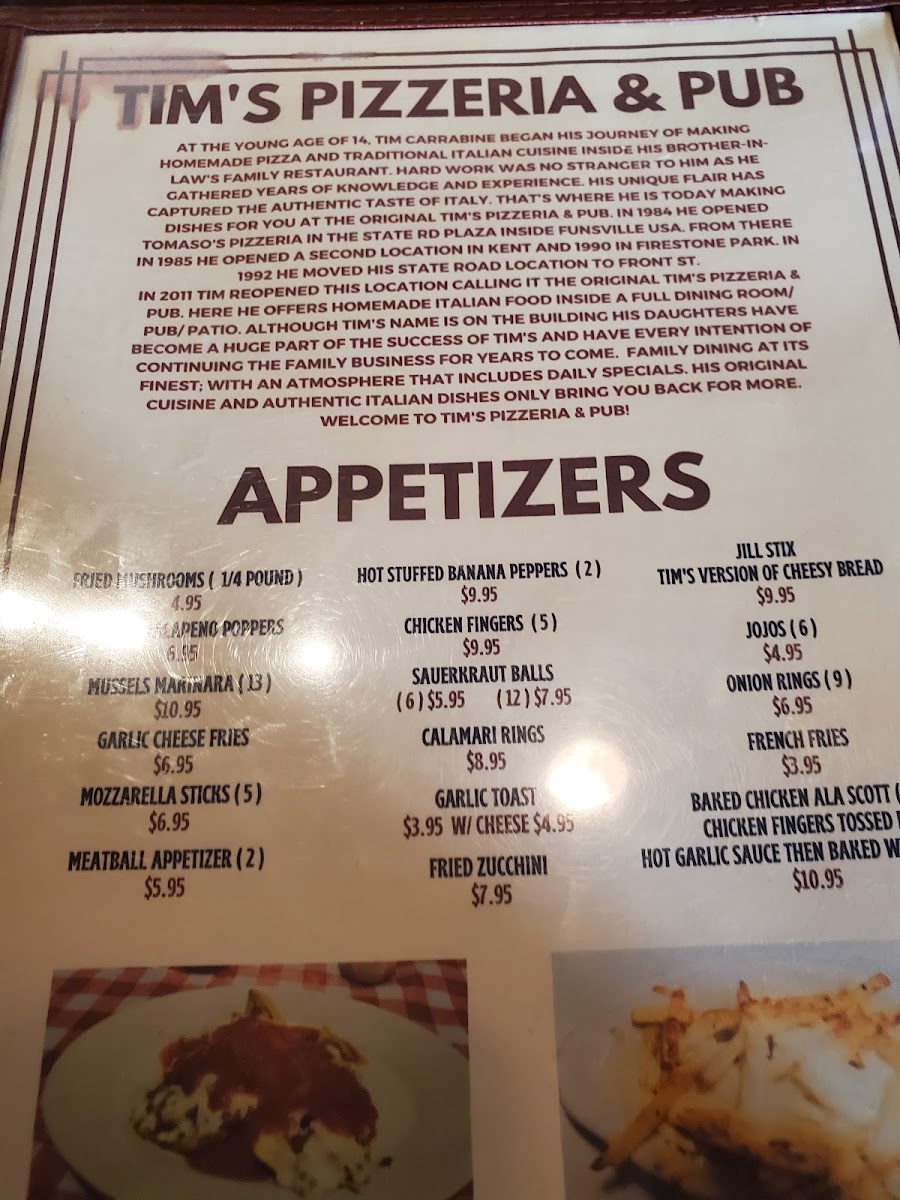 Menu Tim's Pizzeria And Pub-4