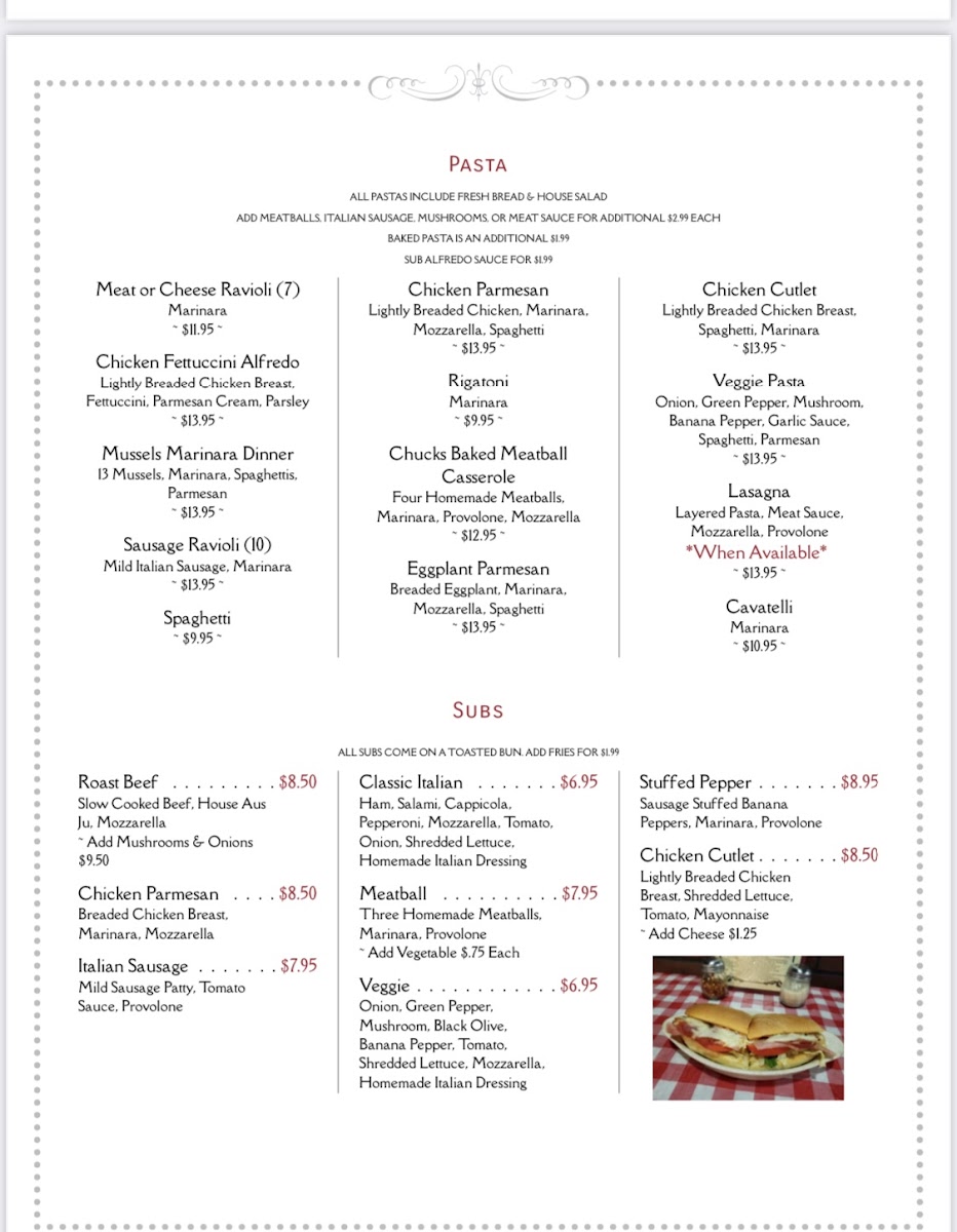 Menu Tim's Pizzeria And Pub-8